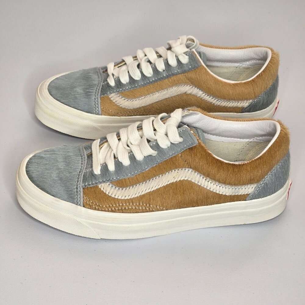 Vans Old Skool 36 DX Anaheim Factory Gray Pony Sneaker Women Sz 7 Mens Sz 5.5 - Picture 2 of 9